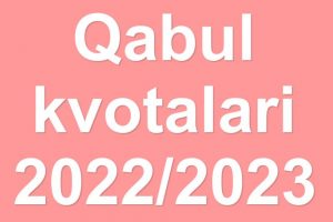 Qabul Kvotalari Tasdiqlandi (2022/2023) ⋆ WWW.MALUMOT.RU - Malumotlar ...